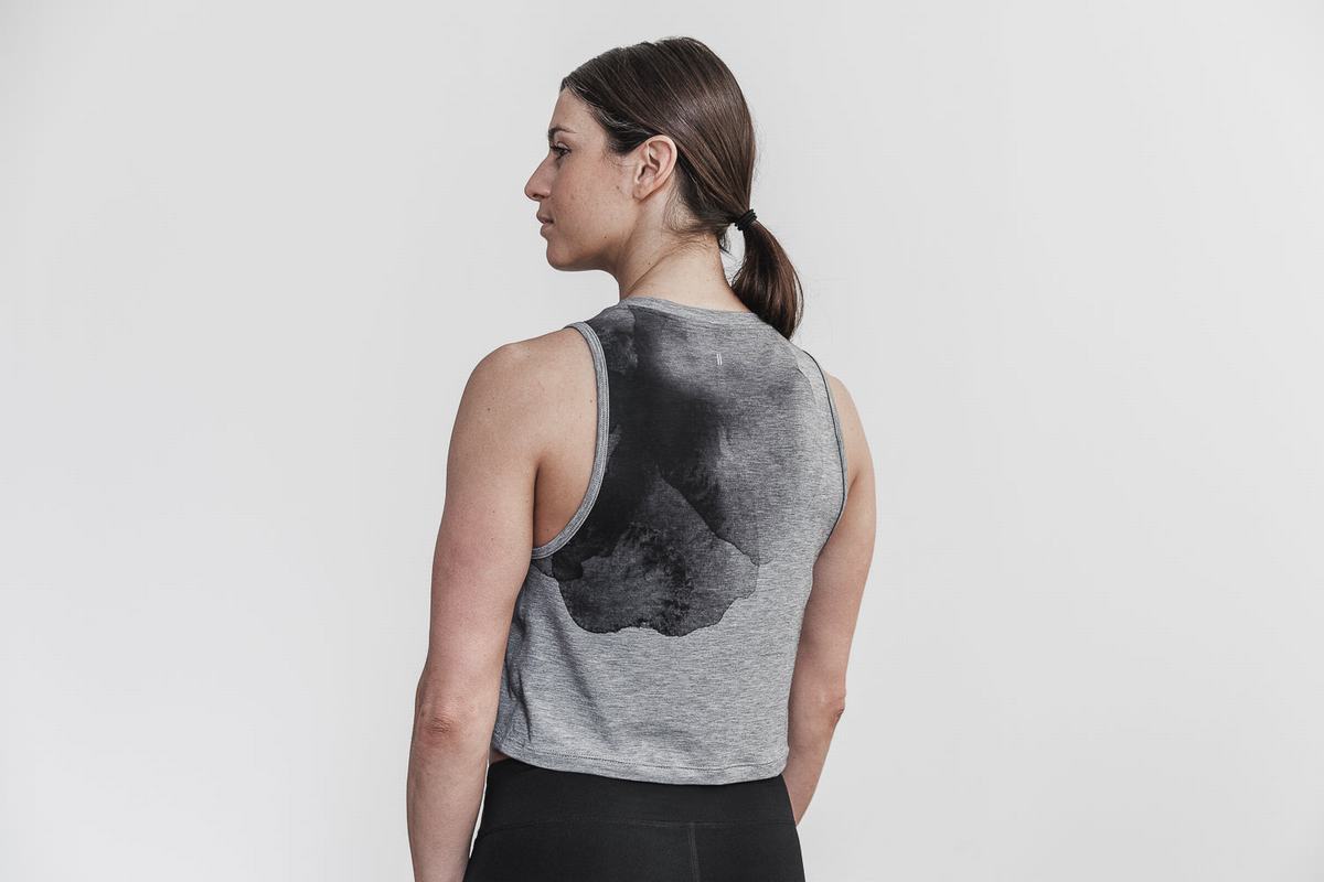 Nobull Muscle Women's Tank Tops Grey | Australia (TL4627)